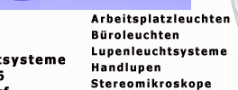 Leuchtlupen, Arbeitsplatzleuchten